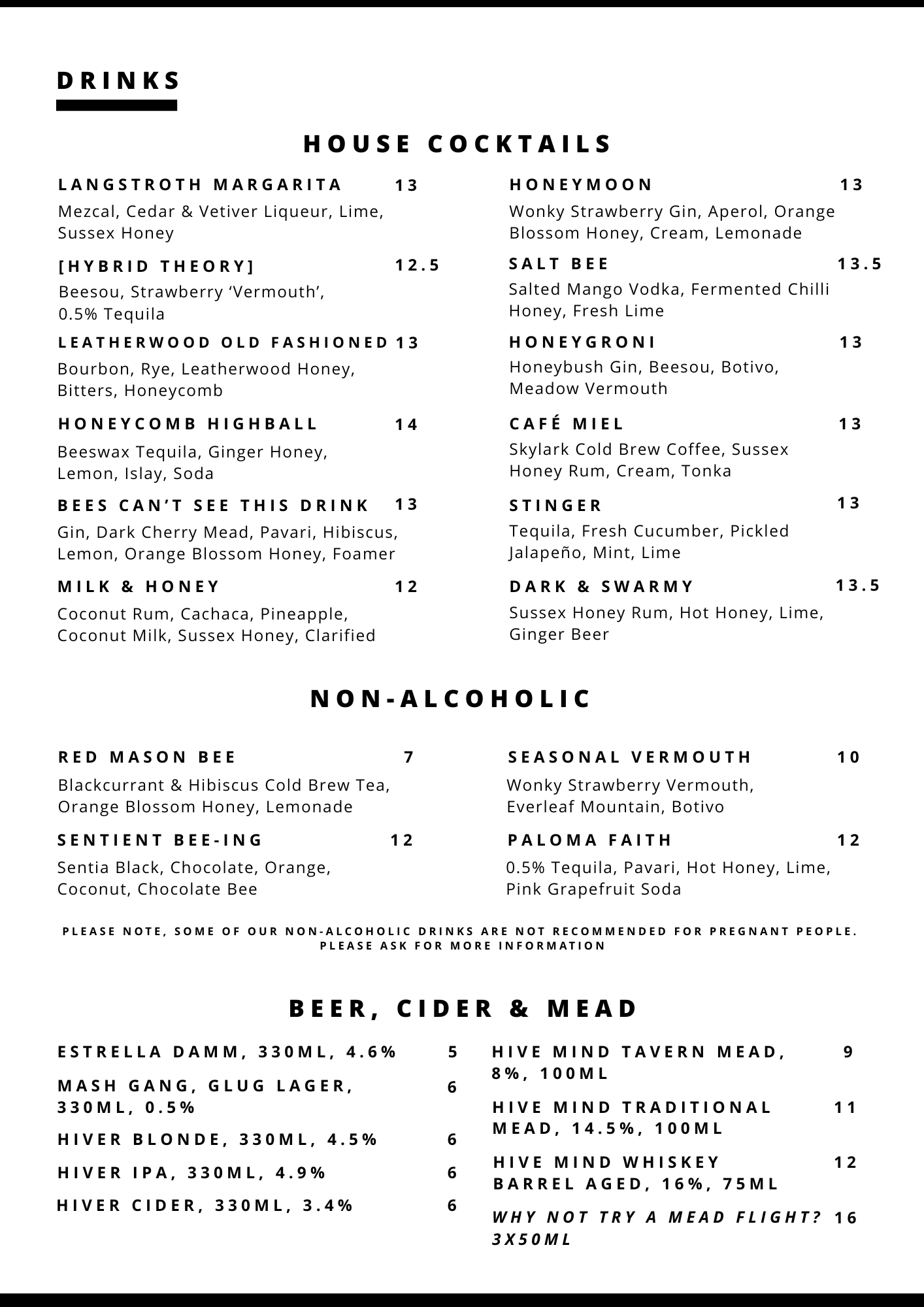 APIARY Cocktails Summer 2026